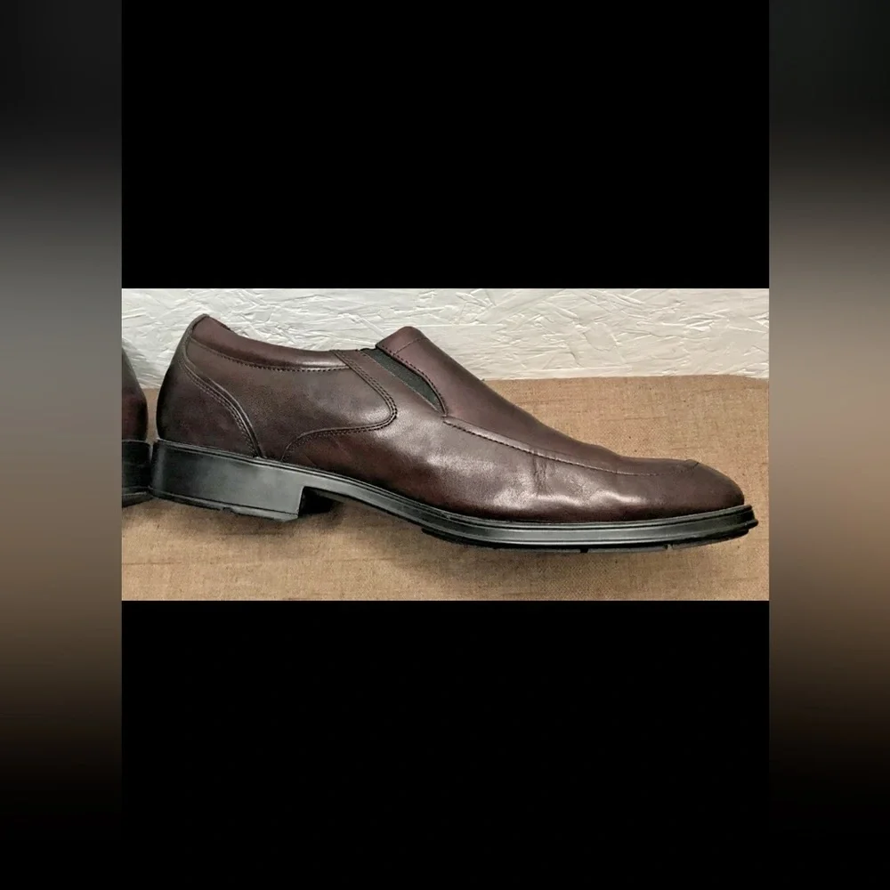 Rockport AdiPrene Men's Loafers Brown Leather Slip-On Casual Dress Size 13M
